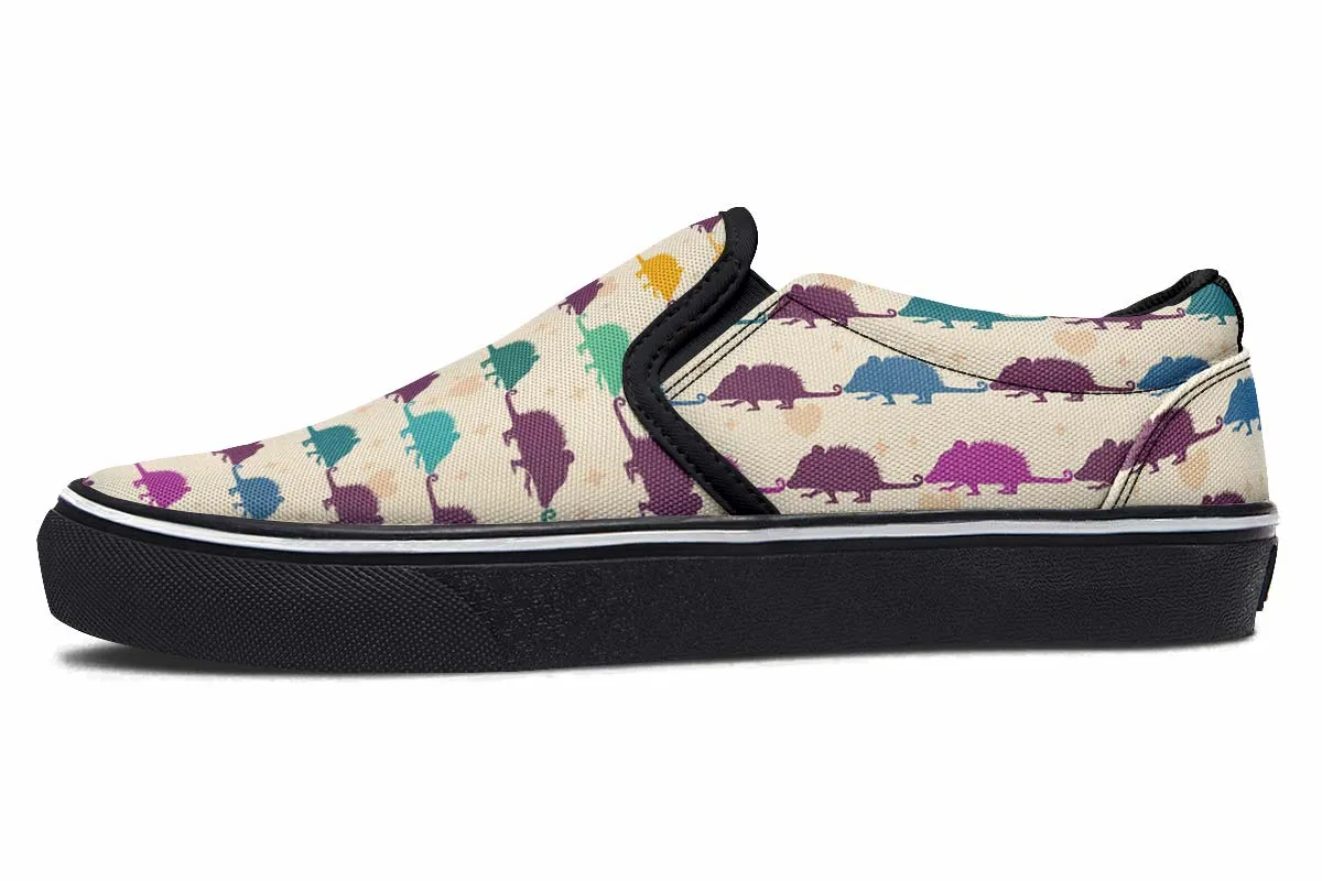 Opossum Pattern Slip-On Shoes