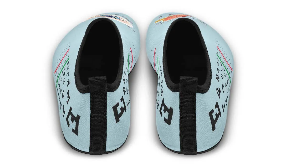 Optometrist Eye Aqua Barefoot Shoes