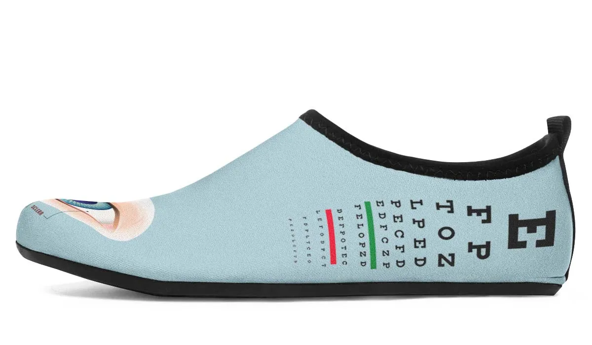 Optometrist Eye Aqua Barefoot Shoes