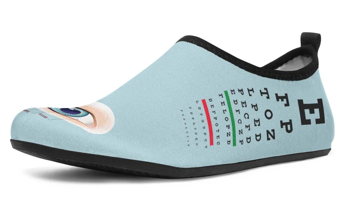 Optometrist Eyes Aqua Barefoot Shoes