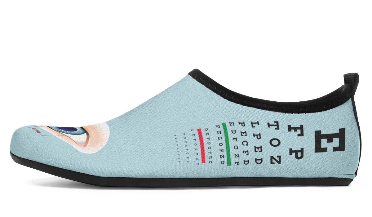 Optometrist Eyes Aqua Barefoot Shoes