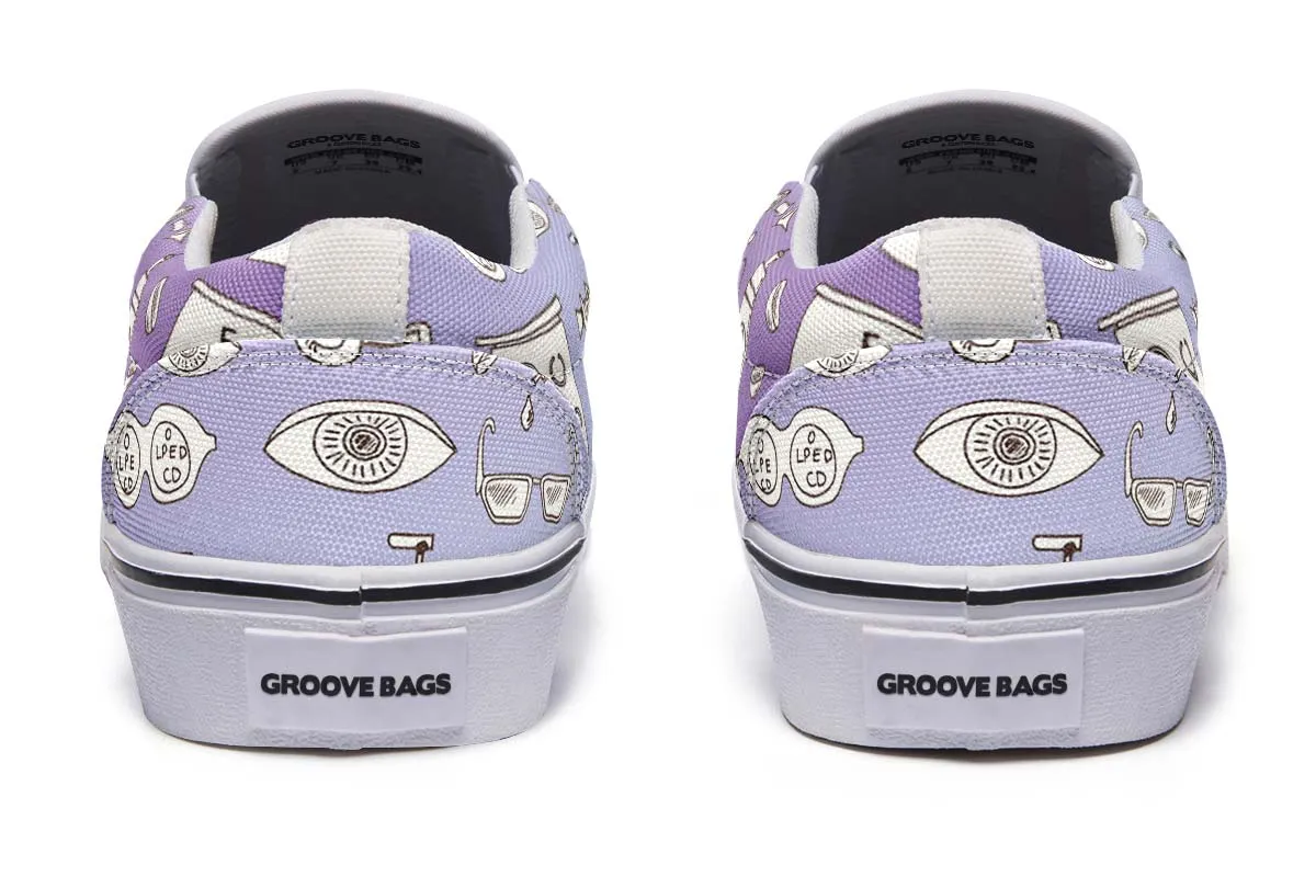 Optometry Sketch Slip-On Shoes