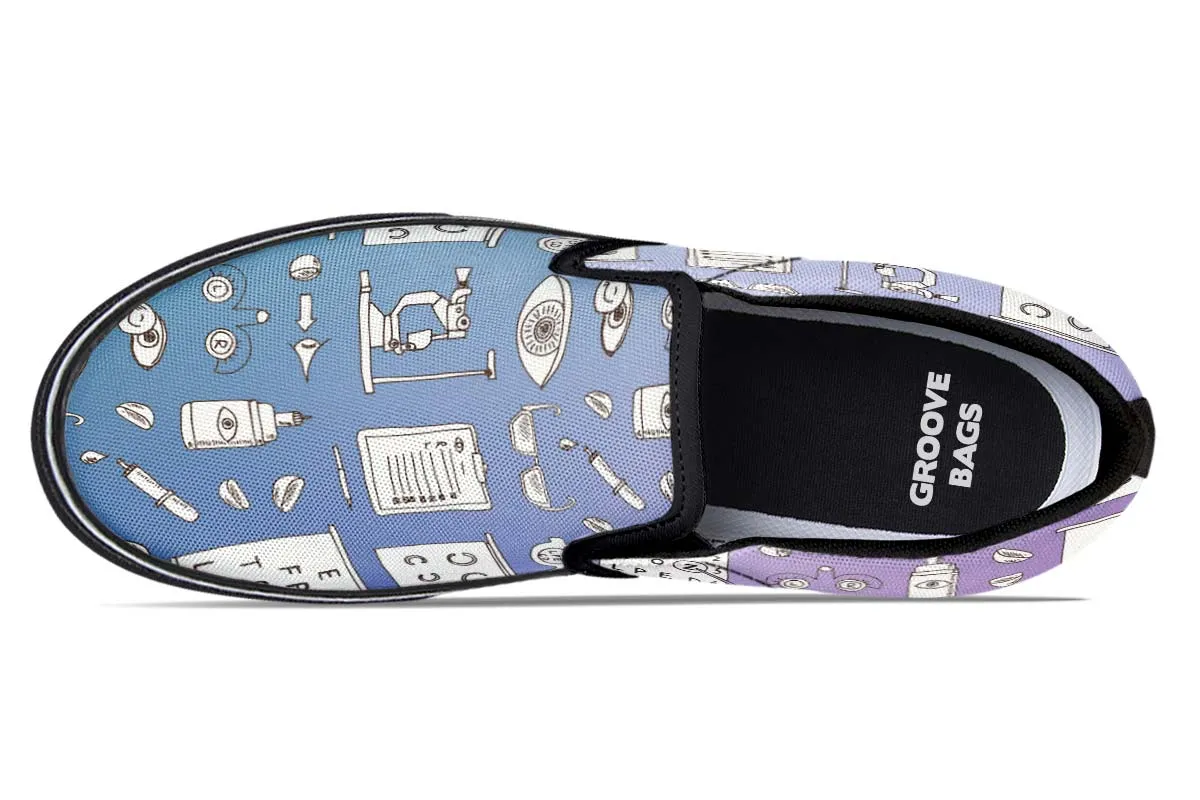 Optometry Sketch Slip-On Shoes