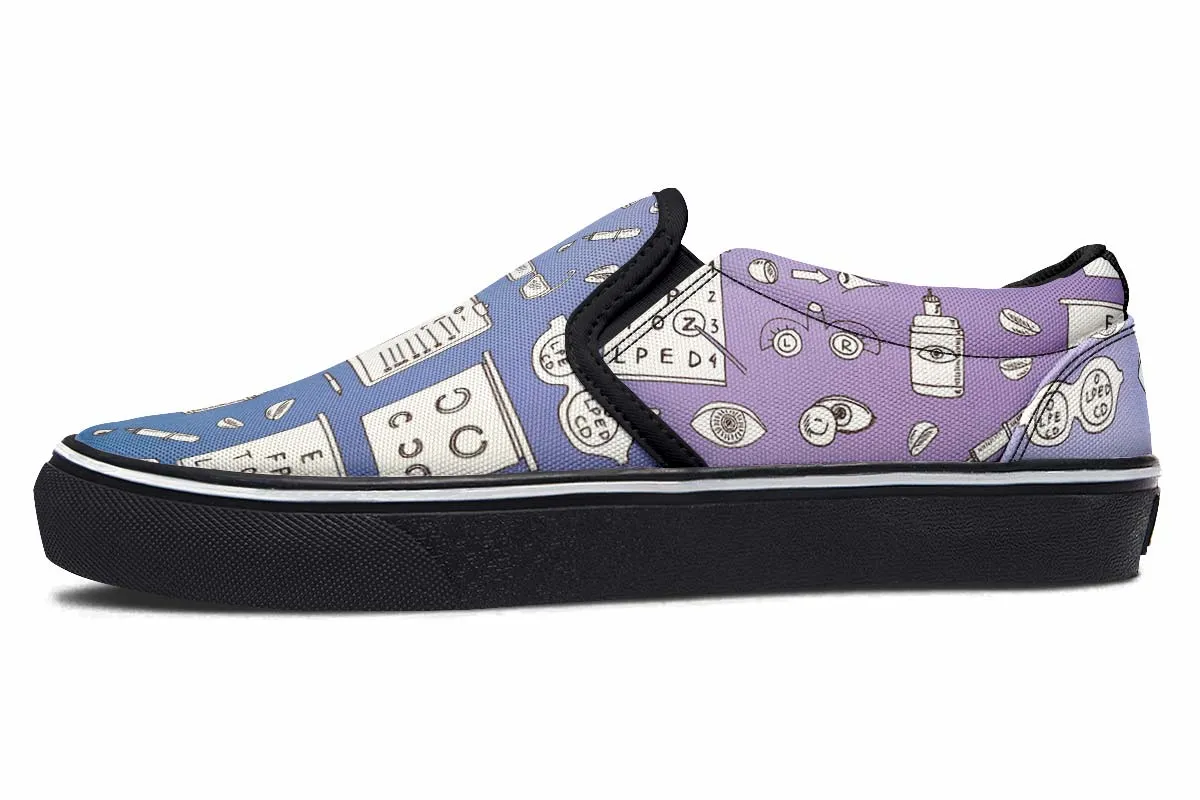 Optometry Sketch Slip-On Shoes