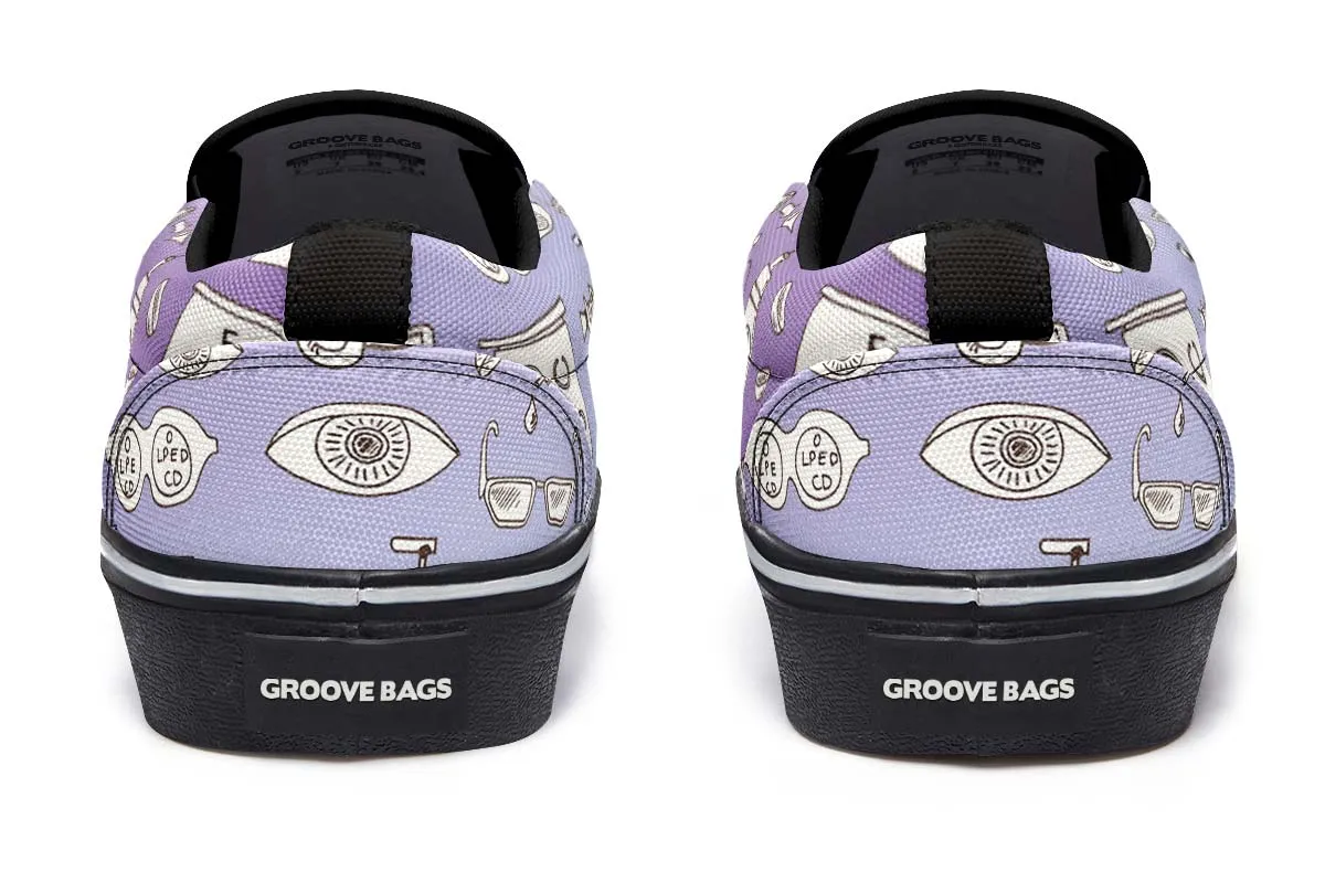 Optometry Sketch Slip-On Shoes