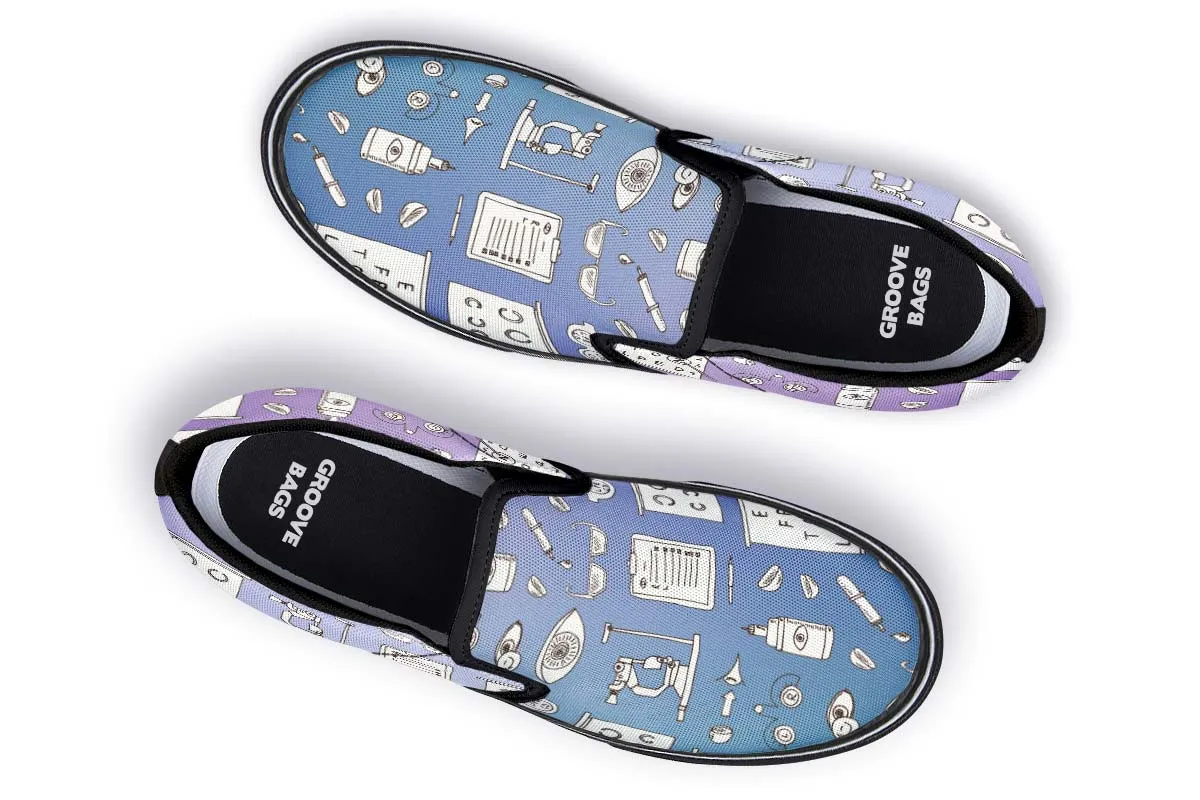 Optometry Sketch Slip-On Shoes