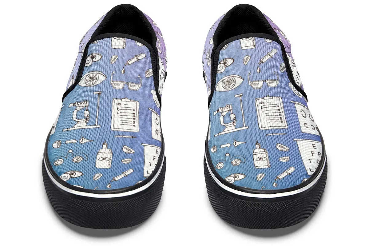 Optometry Sketch Slip-On Shoes