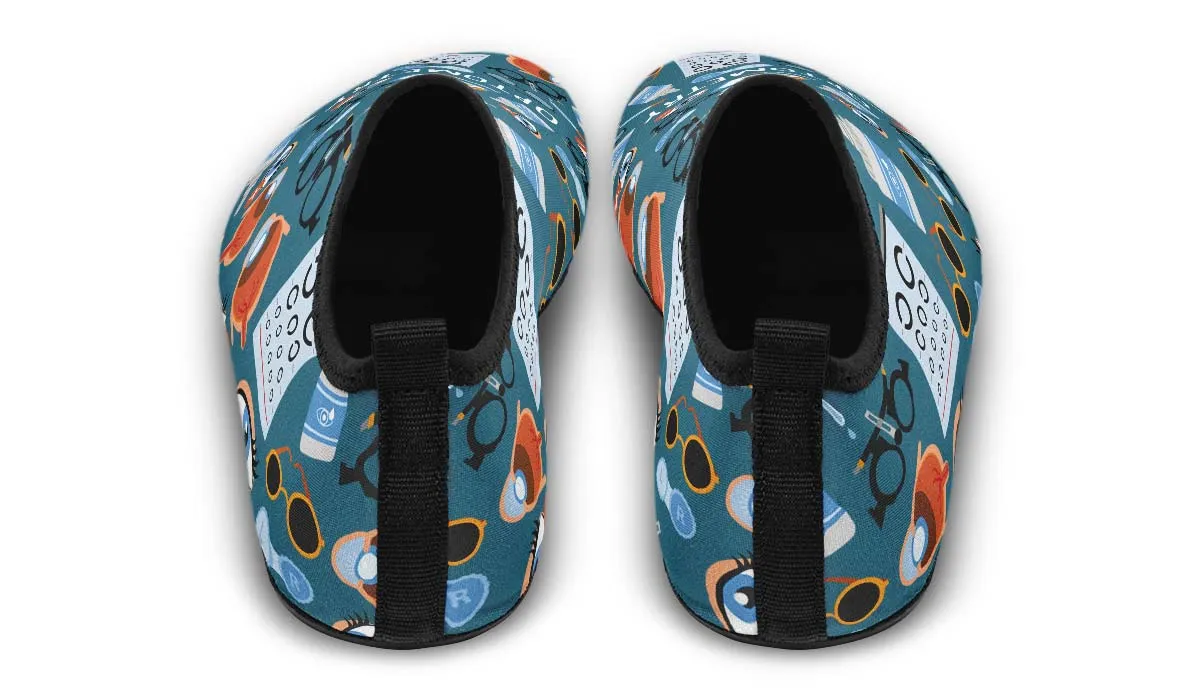 Optometry Themed Aqua Barefoot Shoes