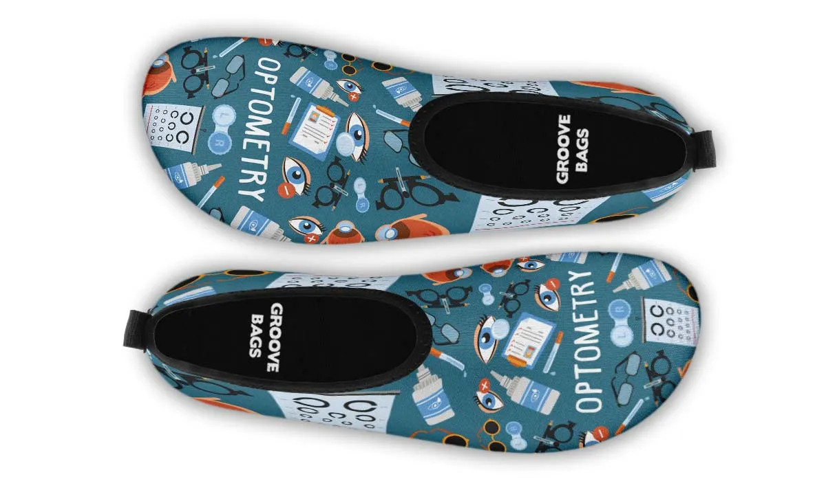Optometry Themed Aqua Barefoot Shoes