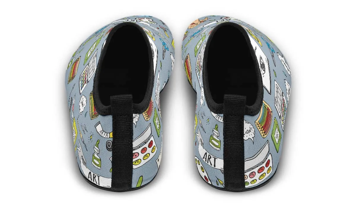 Painter Doodles Aqua Barefoot Shoes