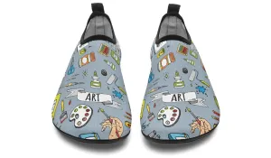 Painter Doodles Aqua Barefoot Shoes