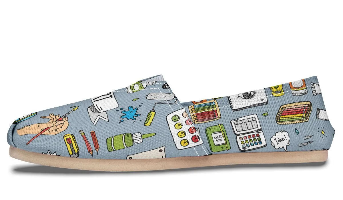 Painter Doodles Casual Shoes