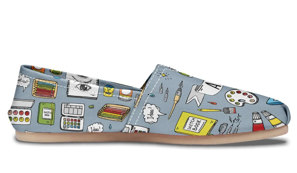 Painter Doodles Casual Shoes
