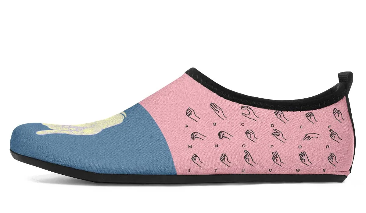 Pastel ASL Aqua Barefoot Shoes