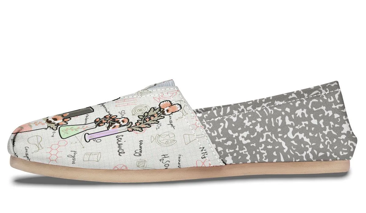 Pastel Floral Chemistry Casual Shoes