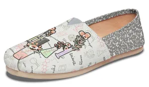 Pastel Floral Chemistry Casual Shoes