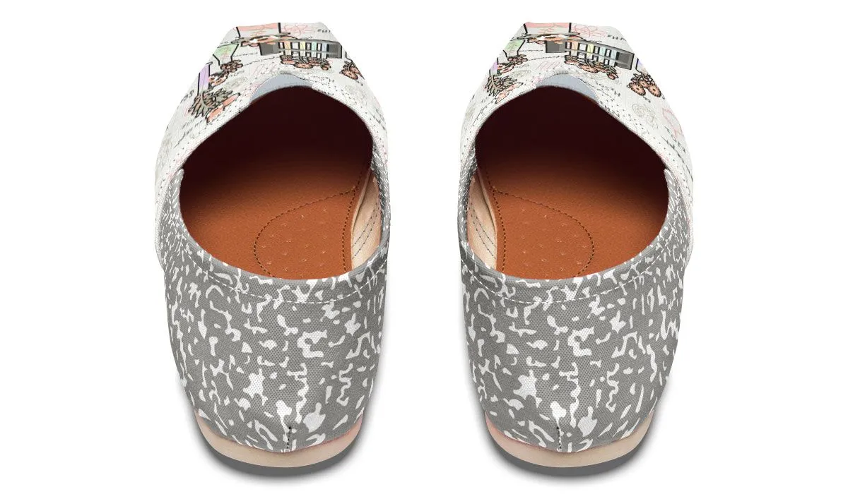 Pastel Floral Chemistry Casual Shoes