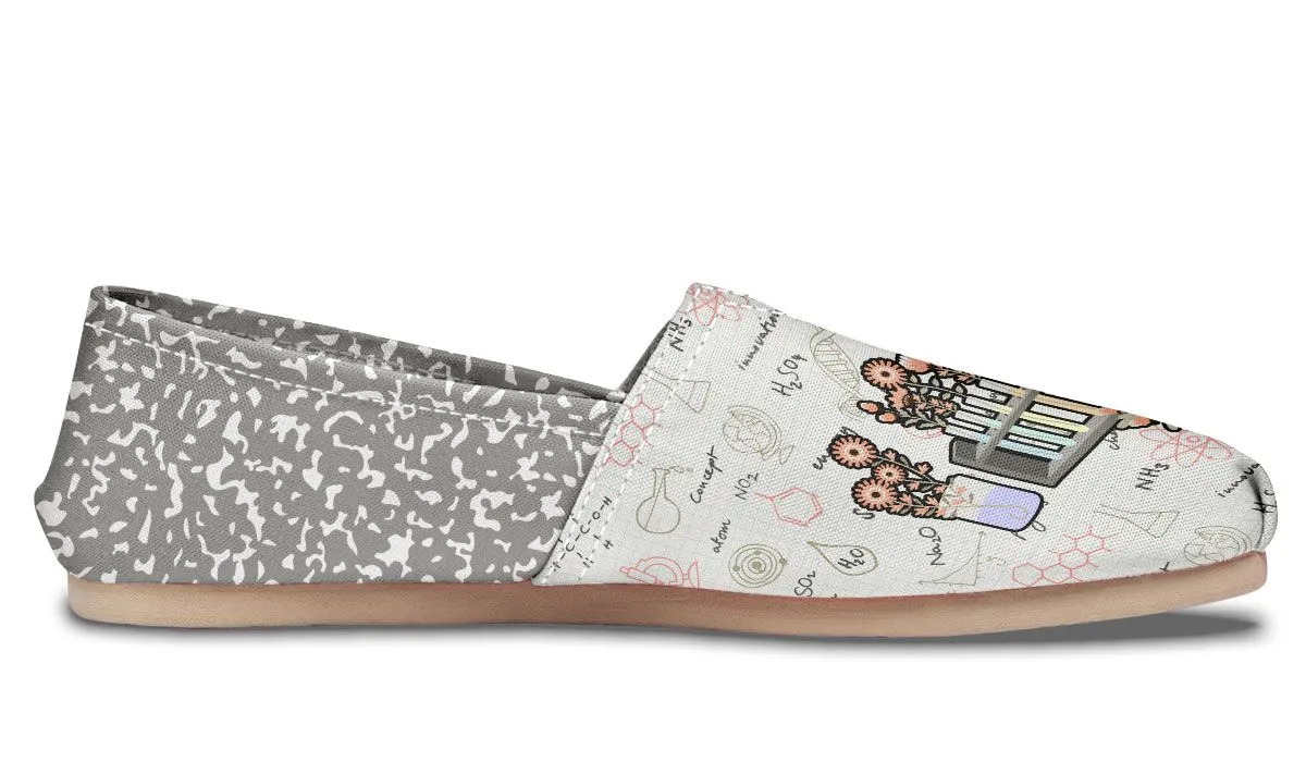 Pastel Floral Chemistry Casual Shoes