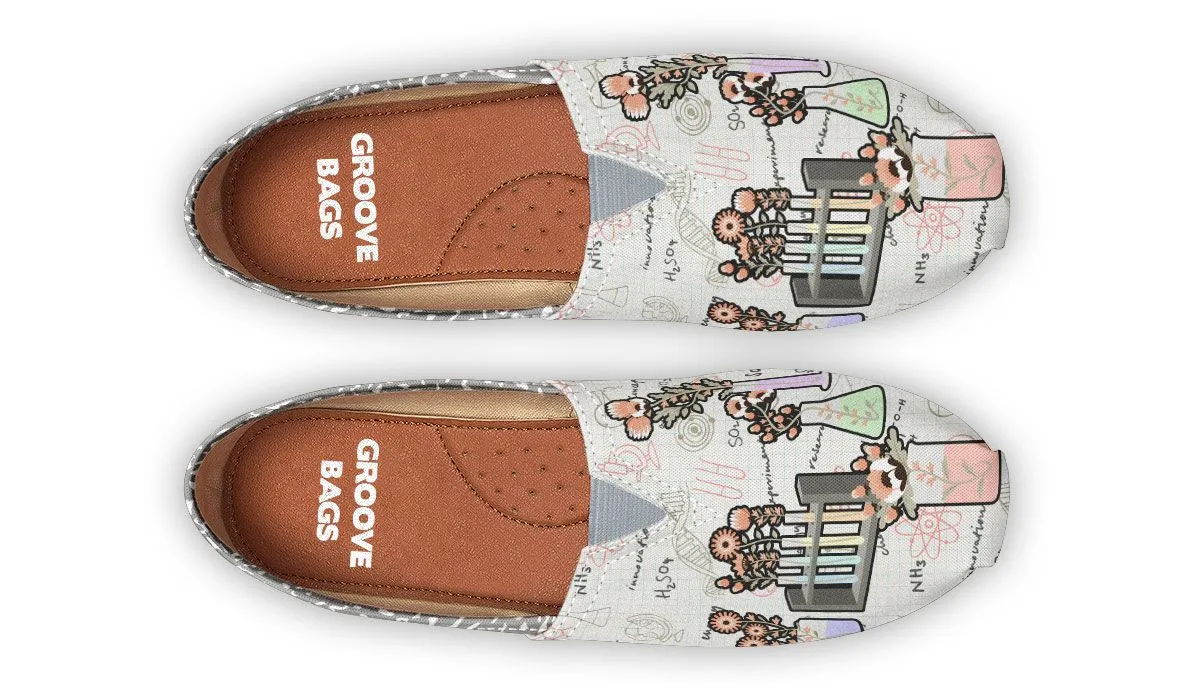 Pastel Floral Chemistry Casual Shoes