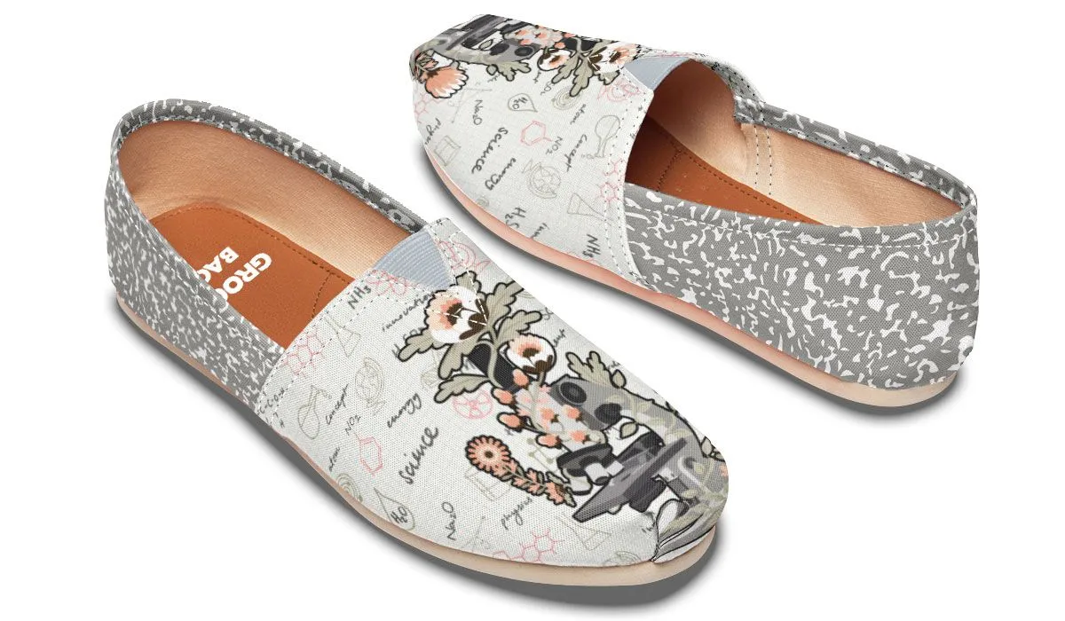 Pastel Floral Microscope Casual Shoes