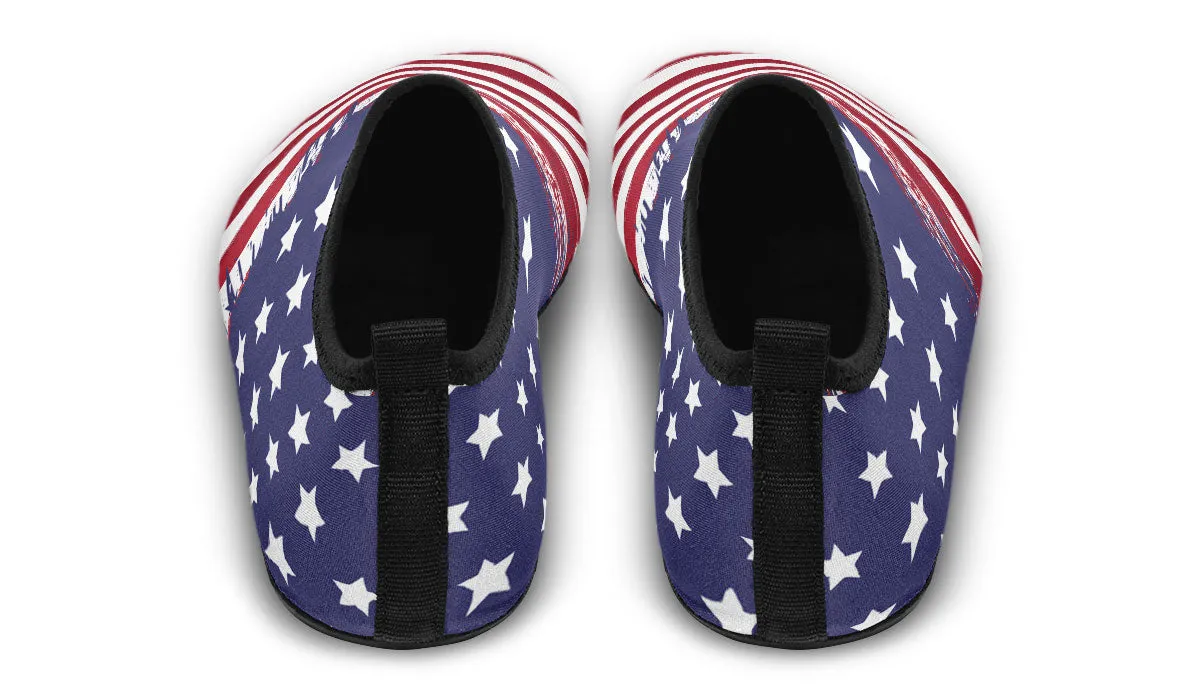 Patriotic Aqua Barefoot Shoes