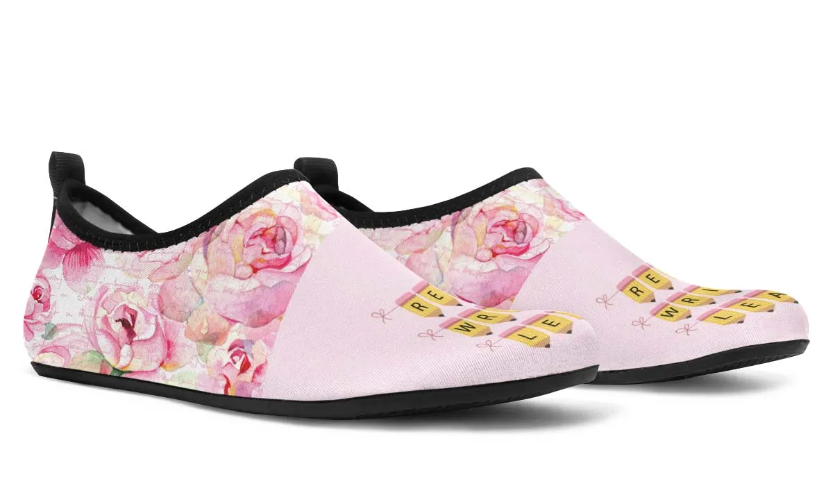Pencil Banner Aqua Barefoot Shoes
