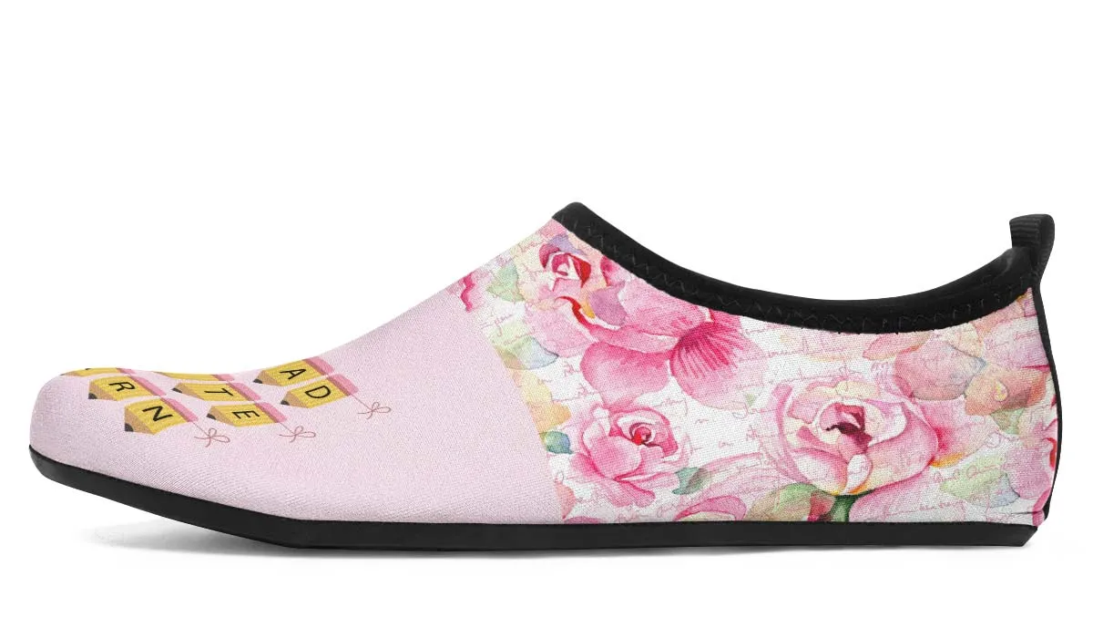 Pencil Banner Aqua Barefoot Shoes
