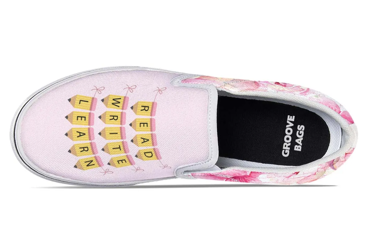 Pencil Banner Slip-On Shoes