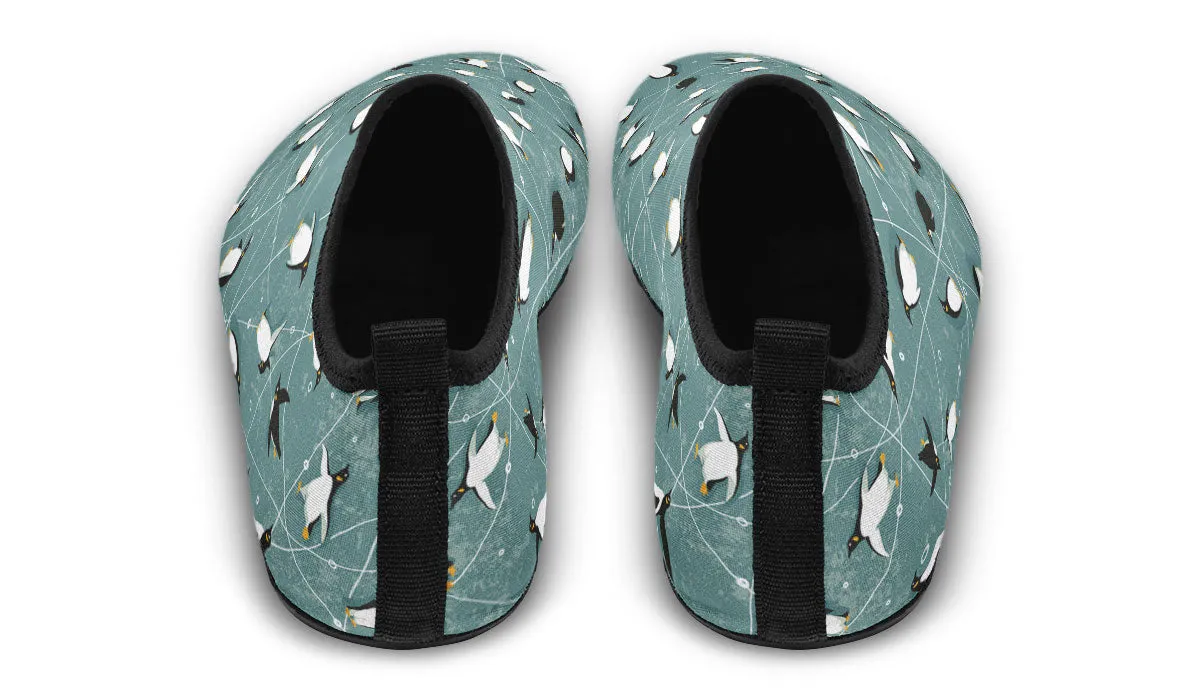 Penguin Pattern Aqua Barefoot Shoes