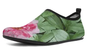 Peony Garden Aqua Barefoot Shoes