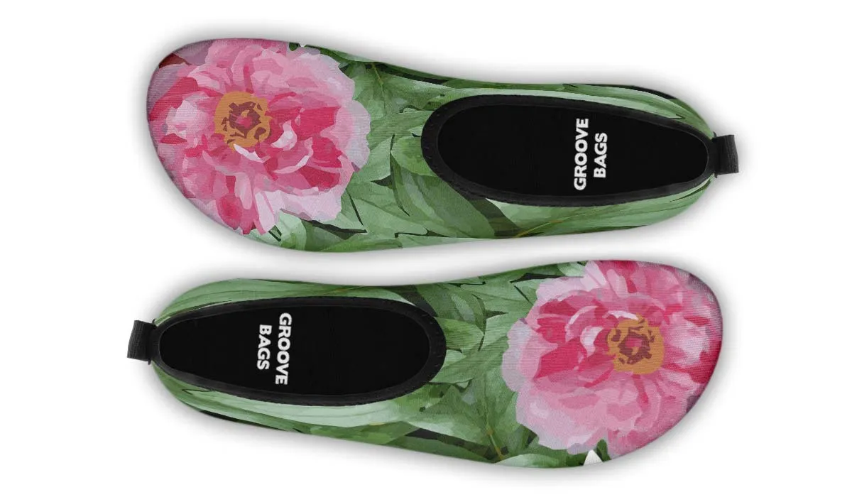 Peony Garden Aqua Barefoot Shoes