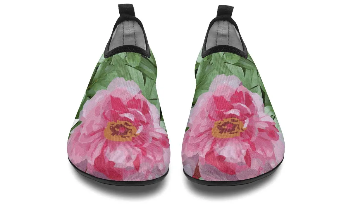 Peony Garden Aqua Barefoot Shoes