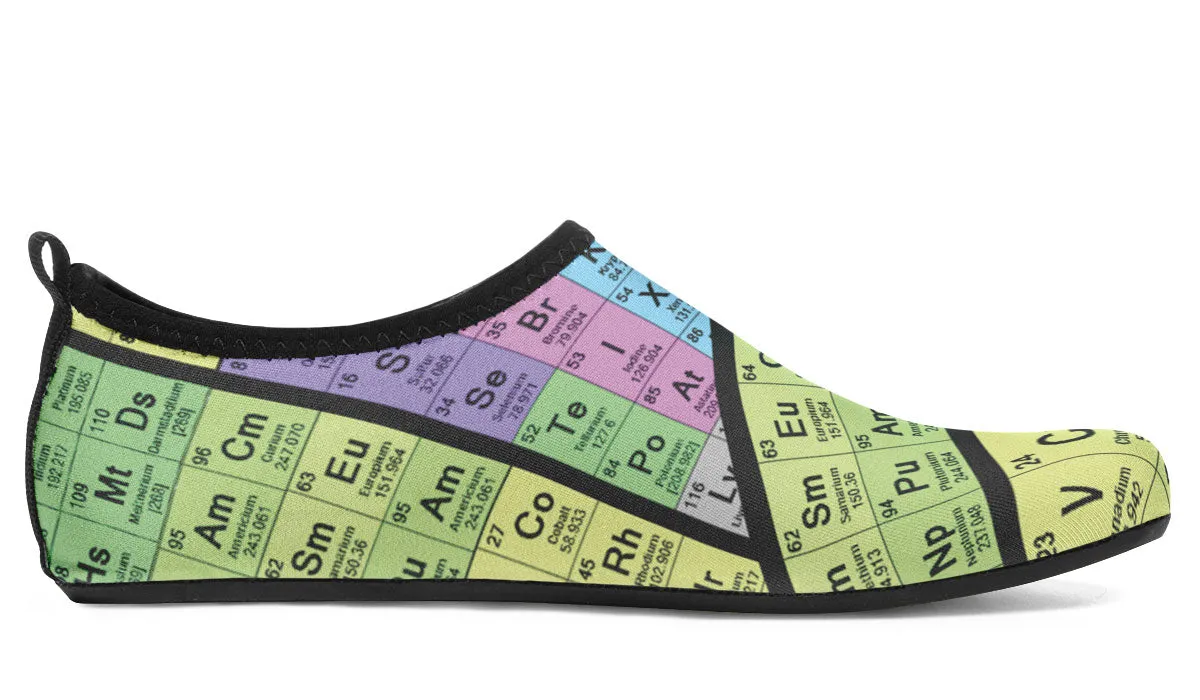 Periodic Table Aqua Barefoot Shoes