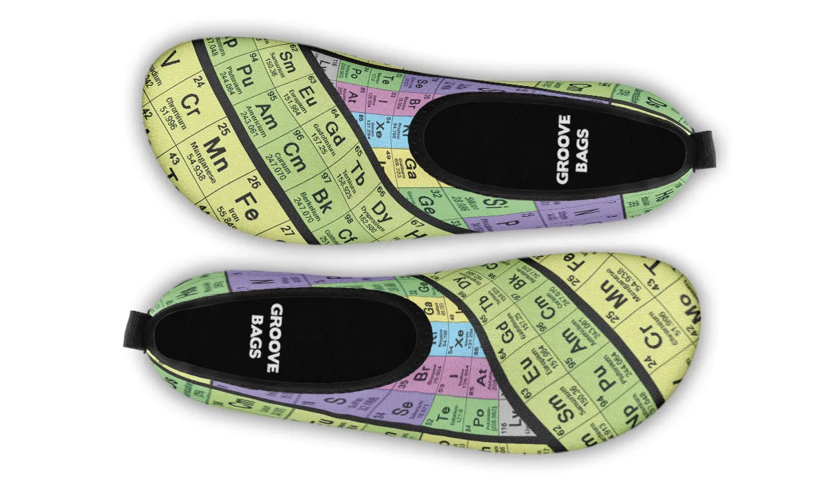 Periodic Table Aqua Barefoot Shoes
