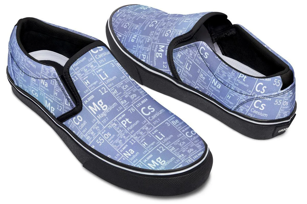 Periodic Table Tile Slip-On Shoes