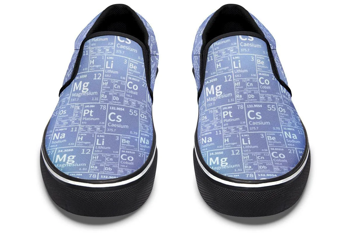 Periodic Table Tile Slip-On Shoes