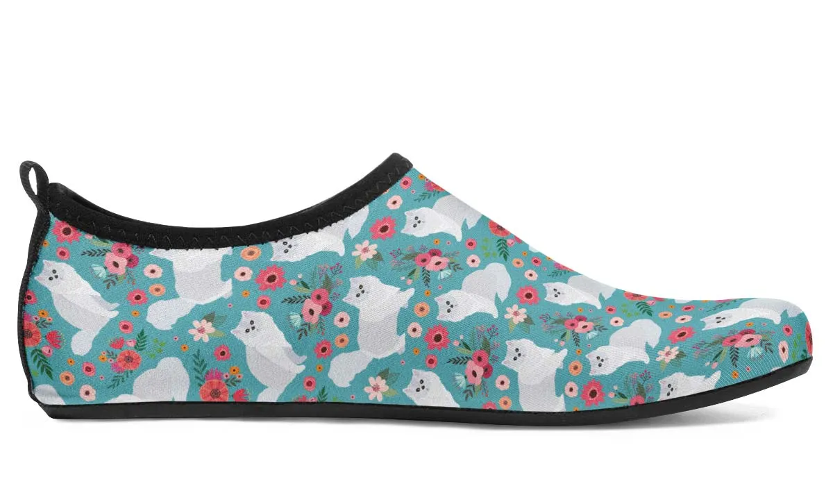 Persian Cat Flower Aqua Barefoot Shoes