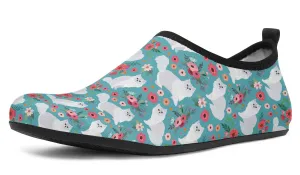 Persian Cat Flower Aqua Barefoot Shoes