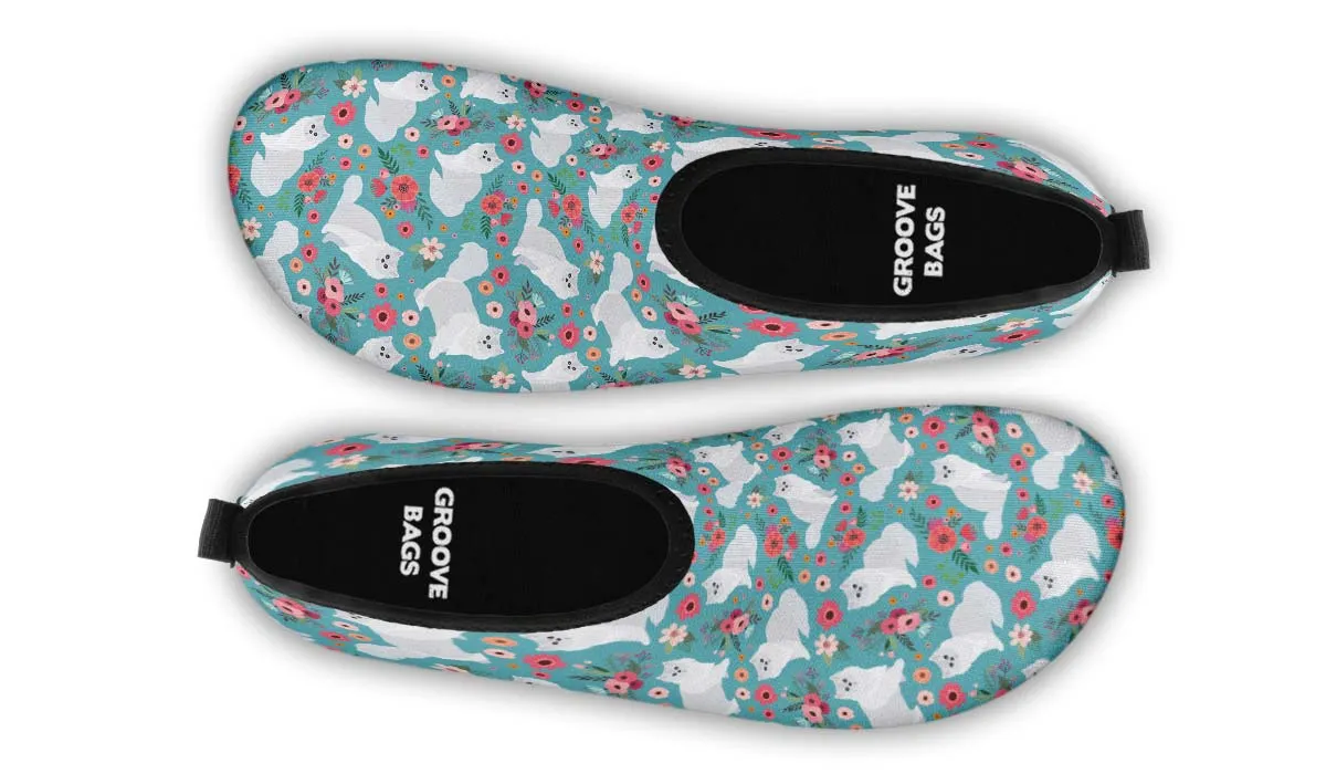 Persian Cat Flower Aqua Barefoot Shoes