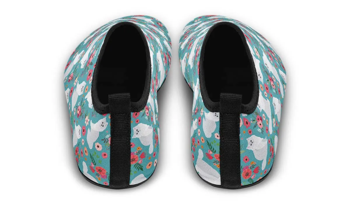 Persian Cat Flower Aqua Barefoot Shoes
