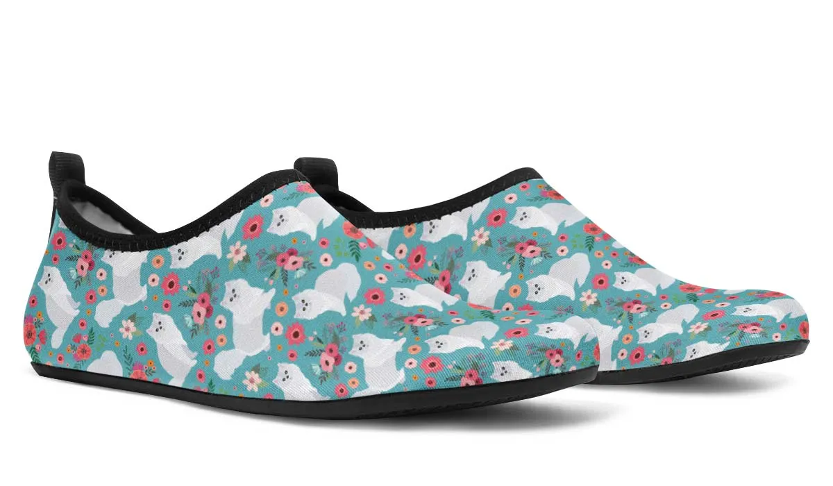 Persian Cat Flower Aqua Barefoot Shoes