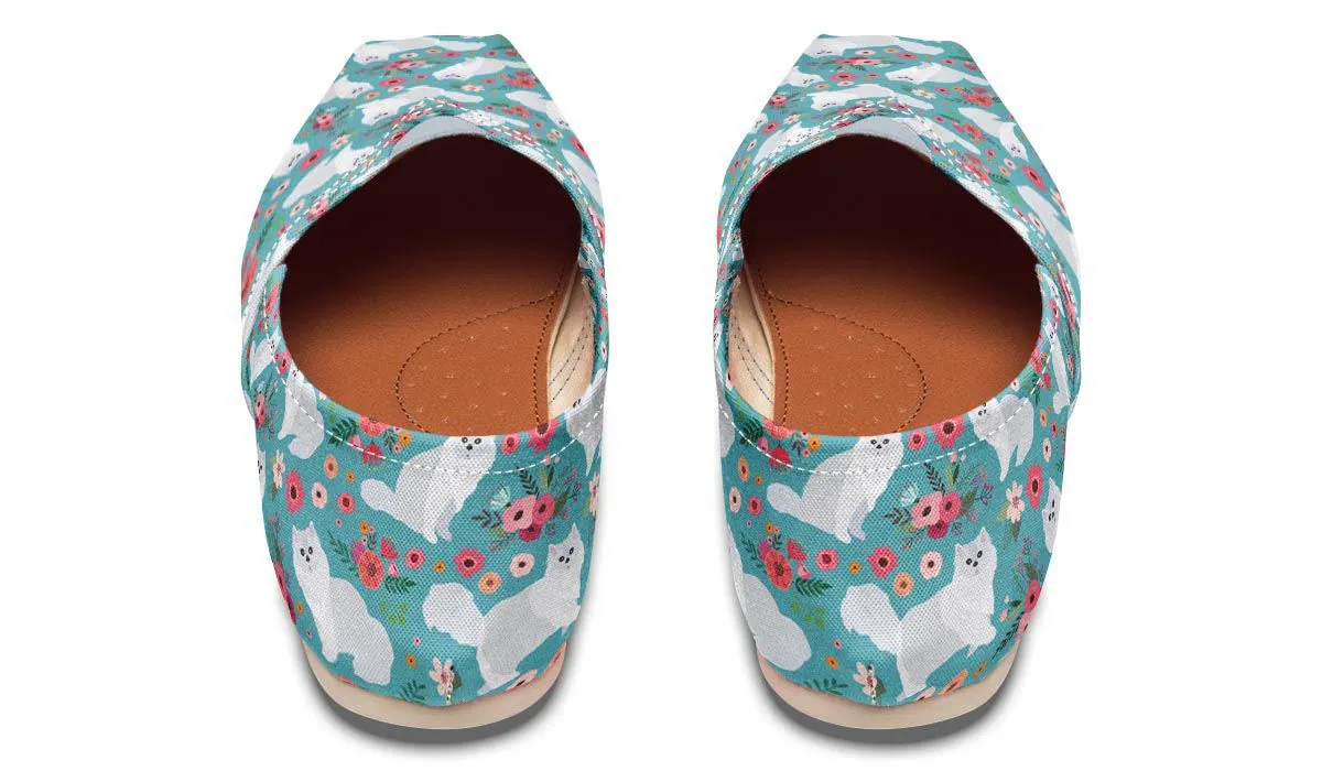 Persian Cat Flower Casual Shoes
