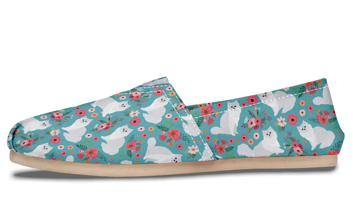 Persian Cat Flower Casual Shoes