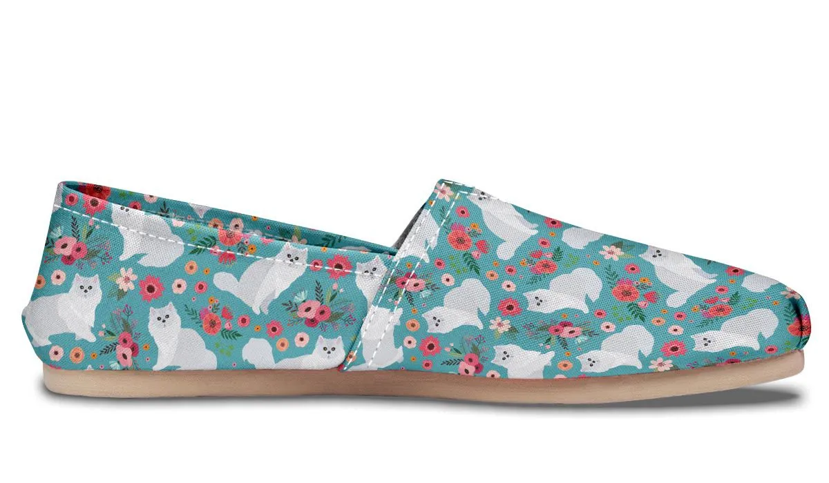 Persian Cat Flower Casual Shoes