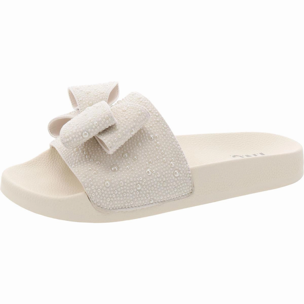 Peymin Womens Slip On Open Toe Slide Sandals