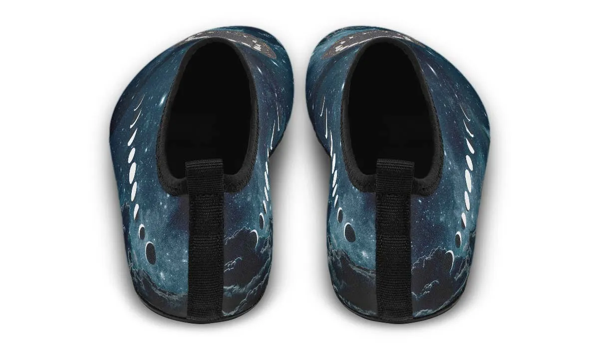 Phases of the Moon Aqua Barefoot Shoes