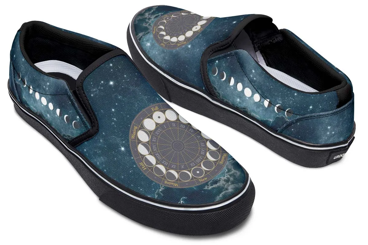 Phases of the Moon Slip-On Shoes