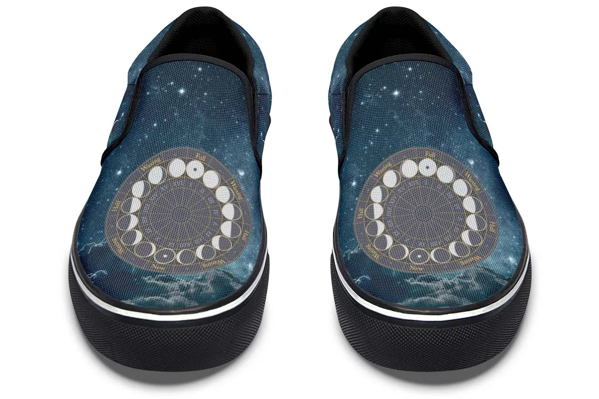 Phases of the Moon Slip-On Shoes