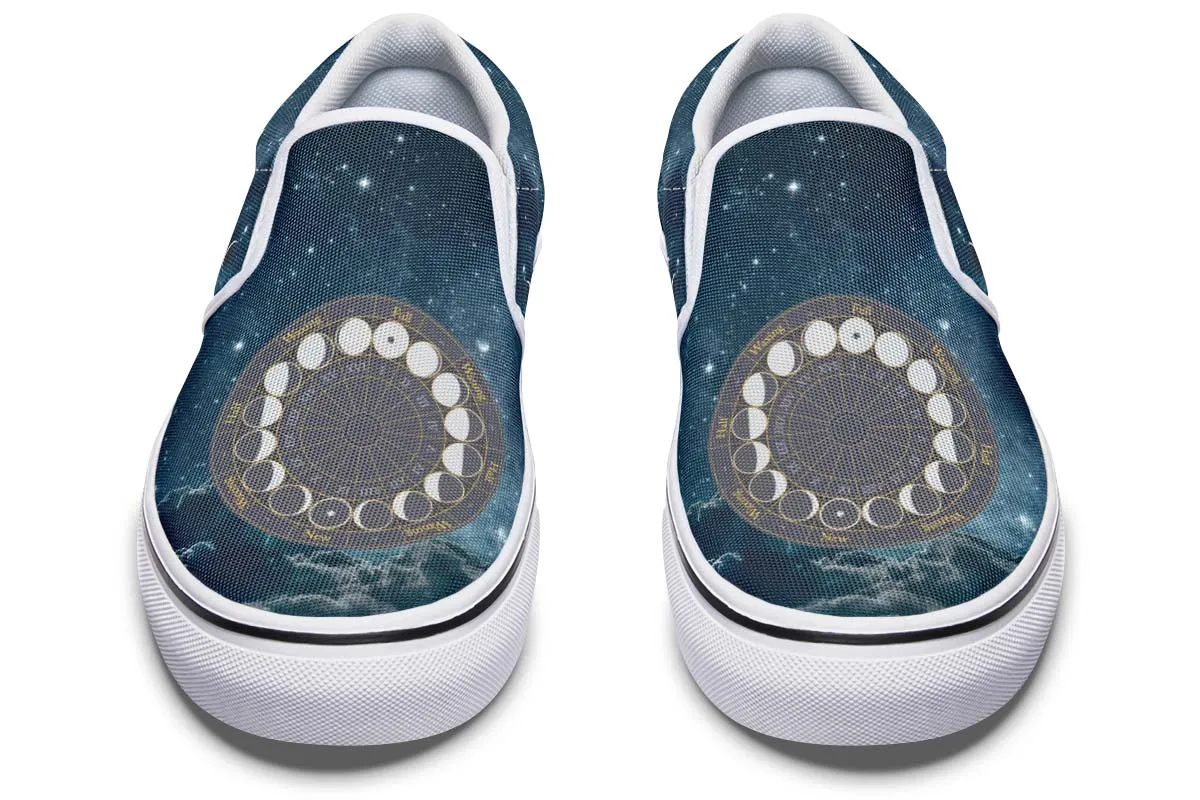 Phases of the Moon Slip-On Shoes