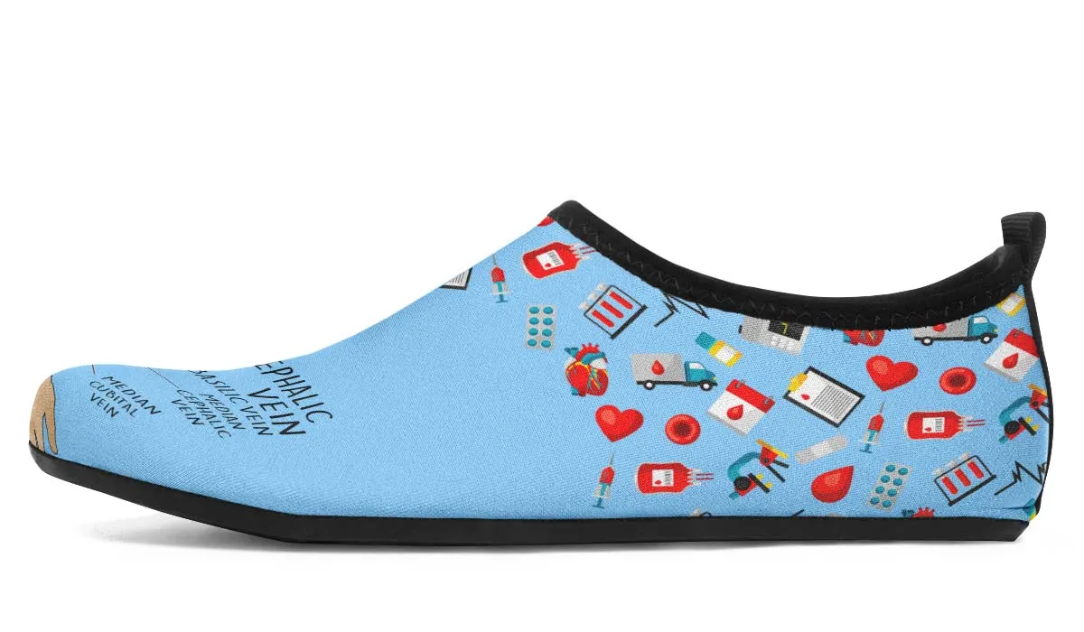 Phlebotomy Diagram Aqua Barefoot Shoes
